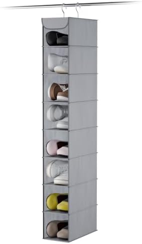 Whitmor Hanging Shoe Organizer, 8 Shelves-Hanging Closet Organizer, Hanging by Whitmor