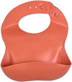 Three Little Tots Modern Silicone Baby Bib – Adjustable Fit Waterproof Catch by ThreeLittleTots
