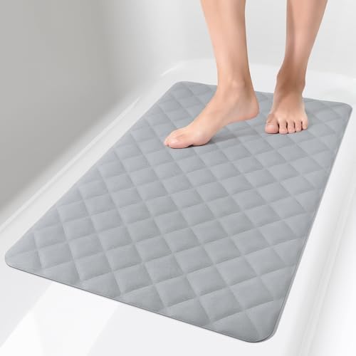 Yolife Bathtub Shower Mat Non Slip, Natural Rubber Bath Tub Floor Liner Mats by yolife