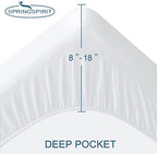 Queen Size Mattress Protector Waterproof, Absorbent Fitted Sheet - Image 2
