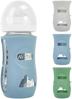 3 Pack Silicone Sleeves for Philips Avent Natural Glass Baby Bottles by MINMUNJIU