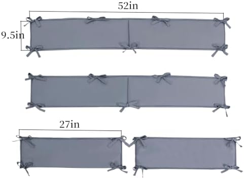 4PCS Mesh Soft Wall Padding Panels, Foldable Rail Covers - Image 2