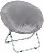 Velvet Stretch Saucer Chair Cover, Round Moon Chair Cover by AHUAWA