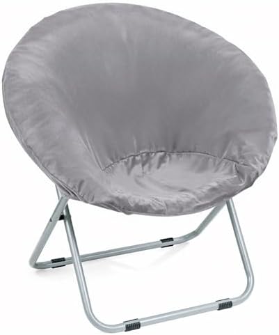 Velvet Stretch Saucer Chair Cover, Round Moon Chair Cover by AHUAWA