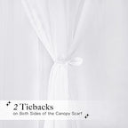 NICETOWN Kids Bed Canopy for Nursery - Image 3