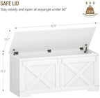 Hzuaneri 43" Modern Farmhouse Storage Chest and Bench | 55 Gal | 330lb Seat - Image 3