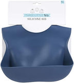 Three Little Tots Modern Silicone Baby Bib – Adjustable Fit Waterproof Catch - Image 2