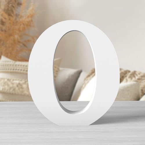 8 Inch White Wood Letters Unfinished Wood Letters by ZARUATU