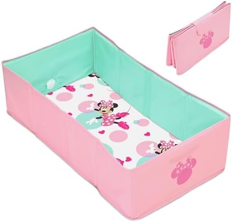 Disney Baby Minnie Mouse Tuckaway Toddler Folding Tub, Converts Shower to by Ingenuity