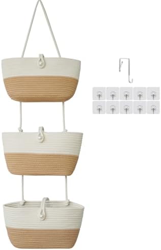 TeoKJ 3-Tier Hanging Baskets for Storage by TeoKJ