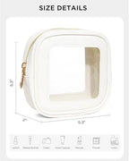 Clear Makeup Bag Small for Women, Waterproof Mini Travel Clear Makeup Pouch for - Image 4