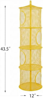Hanging Stuffed Animal Storage Hammock Net 4 Tiers - Image 2