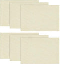 Artoid Mode Beige Placemats Set of 6, 12x18 Inch Summer Fall Washable Holiday by ArtoidMode