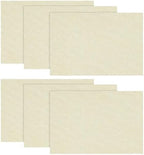 Artoid Mode Beige Placemats Set of 6, 12x18 Inch Summer Fall Washable Holiday by ArtoidMode