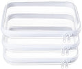 3-Pack Medium Clear Hard Shell Zipper Pouches by WELPIRT