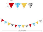 2 Sets of Cartoon Story Party Decorations Nursery Garland 24Pcs Red Blue Yellow - Image 2