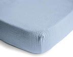 mushie Extra Soft Muslin Fitted MINI Crib Sheet | 24"x 38" - Image 2