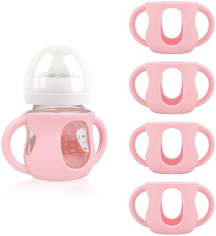 4-Pack Silicone Sleeves for Philips Avent Glass Bottles 4 oz by Unknown