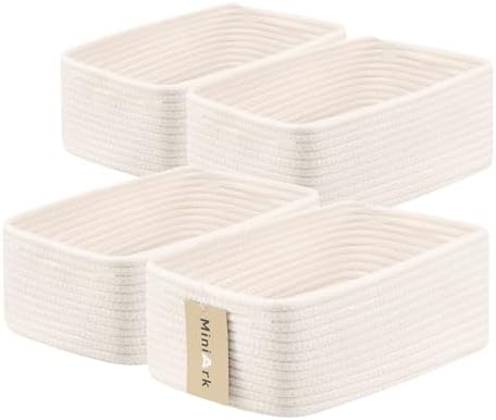 MiniArk Small Storage Baskets for Organizing | Closet Organizer Bins | Shelf by MiniArkStorageBasketsHome