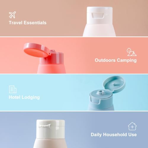 Anntrue Travel Bottles for Toiletries 4 Pack, TSA Approved 2 oz Travel Size - Image 4