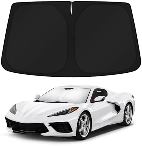 KUST Windshield Sun Shade for Chevrolet Chevy Corvette C8 2020-2022 2023 2024 by KUST