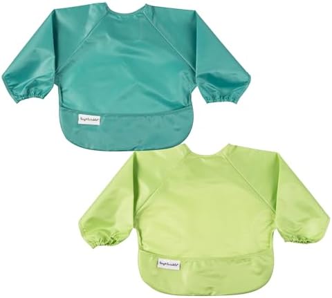 Tiny Twinkle Long Sleeve Bib for Babies & Toddlers | 2-Pack Waterproof Smock by TinyTwinkle
