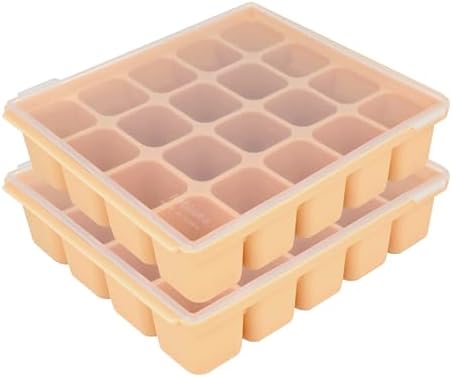 Baby Food Storage Silicone Cubes, Sand Beige, 20 Cubes 0.8oz by Petinube