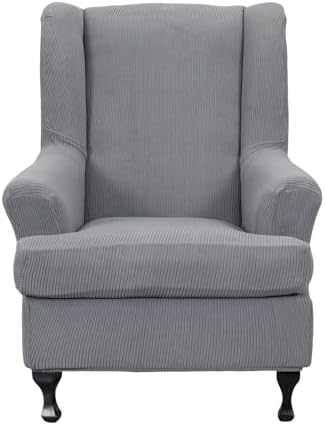 NILUOH Wingback Chair Covers 2-Piece, Armchair Slipcovers by NILUOH