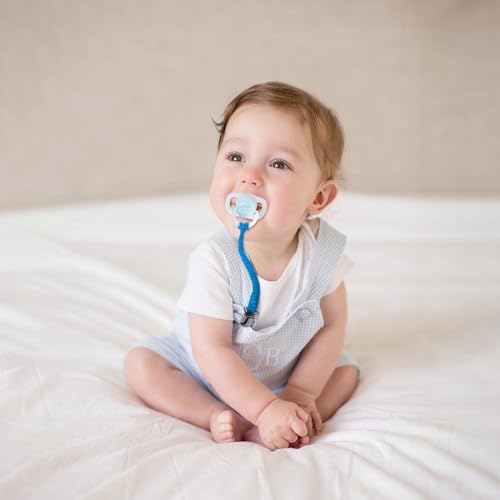 Pacifier Clip for Boys and Girls 6 Pack Baby Pacifier Holder Leash - Image 2