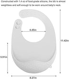 PandaEar 3 Pack Super Light Silicone Baby Bib - Image 3