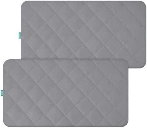 Crib Mattress Protector Waterproof Crib Sheets Fitted 2 Pack Mattress Cover by Bilobanbabybedding