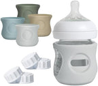 4Pack Silicone Sleeves for Philips Avent Natural Glass Baby Bottles by Joxodak