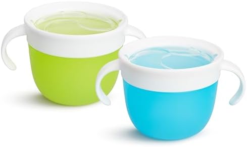 Munchkin Snack Catcher Toddler Snack Cups, No Spil, 2 Pack Containers by Munchkin