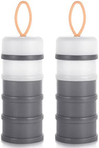 Accmor 2 Pack Baby Formula Dispenser On The Go, Stackable Formula Dispenser by Accmor