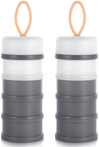 Accmor 2 Pack Baby Formula Dispenser On The Go, Stackable Formula Dispenser by Accmor