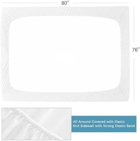 King Mattress Protector Waterproof Fitted - Image 2