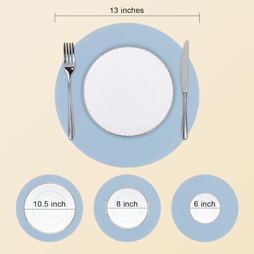 SHACOS 100 PCS Round Paper Placemats 13 inch Disposable Paper Place Mats - Image 5