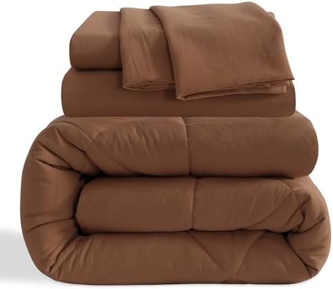 NTBAY Twin Comforter Set with Sheets, 5 Pieces Soft and Breathable Twin Bedding - Image 3