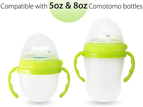 CHUBBIEE Baby Bottle Handles for Comotomo 5oz & 8oz, Ergonomic Non-Slip Grips - Image 7