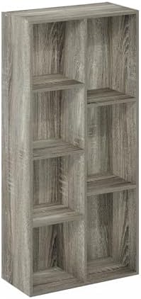 Furinno LUDER Book Shelf, 7-Cube Bookshelf, Bookcase - Image 6