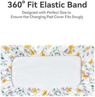 TILLYOU Changing Pad Cover Set in Soft Jersey Material - Image 6