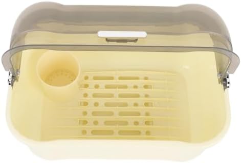 TOPINCN Dish Drying Rack with Cover, PP Drainboard - Image 4