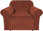 H.VERSAILTEX Stretch Velvet Armchair Cover Couch Covers 1 Cushion Chair by HVERSAILTEX