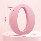 AOCEAN 6 Inch Pink Wood Letters Unfinished Wooden Letters - Image 2