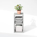 Furinno Cubic Extra Thick 2-Cube Closet Organizers and Storage, Light Grey - Image 6