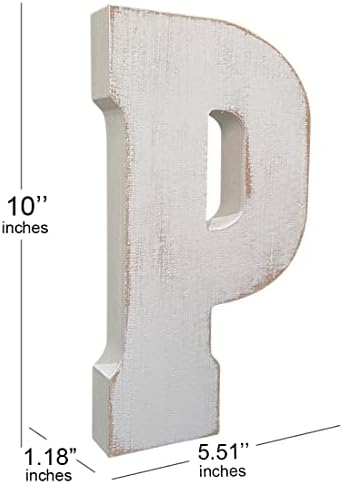 ABELOTS Large Wood Alphabet Wall Decor Monogram Letter - Image 3