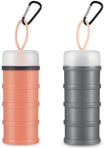 Baderke 2 Pcs Protein Powder Travel Container by Baderke