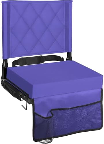 Sheenive Stadium Seats with Back Support, Padded Bleacher Seat Cushion by Sheenive