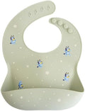 mushie x Bluey Silicone Baby Bib | Adjustable Fit by mushie