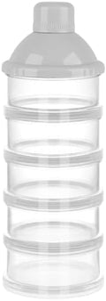Accmor Formula Dispenser On The Go, 5 Compartments Stackable Formula Container by Accmor